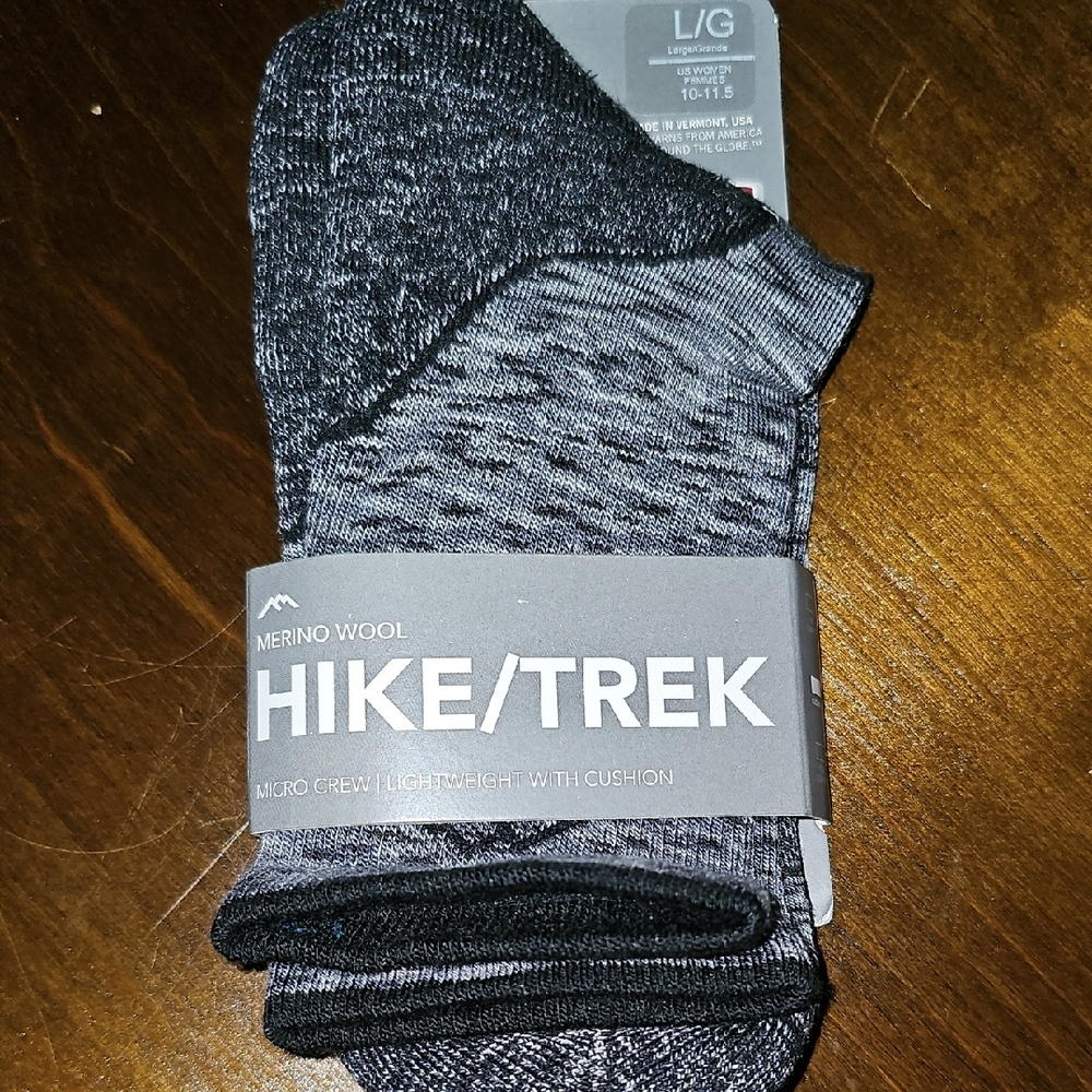 Merino Wool Hike/Trek Athletic Socks - Gray